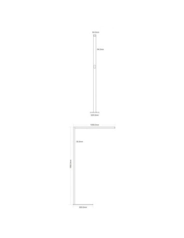 Lampadaire de bureau Office Three Motion gris - Deko Light Leluminaireled.com