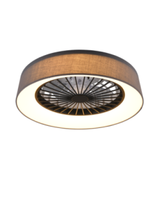 Plafonnier ventilateur FARSUND LED gris moderne 48,5 cm