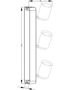 Plafonnier Led Librae III base rectangulaire - Deko Light Leluminaireled.com 2