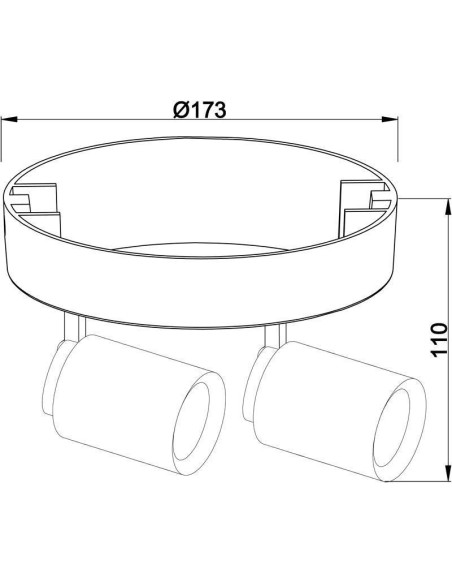 Plafonnier Led Librae II base ronde - Deko Light Leluminaireled.com