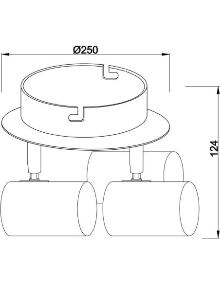 Plafonnier/applique Led Indi III - Deko Light Leluminaireled.com
