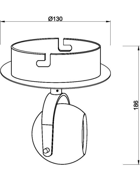 Plafonnier Led Centauri I chrome  - Deko Light Leluminaireled.com