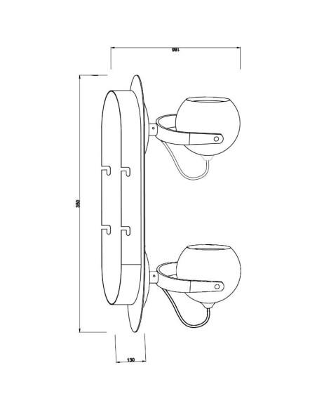 Plafonnier Led Centauri II chrome  - Deko Light Leluminaireled.com