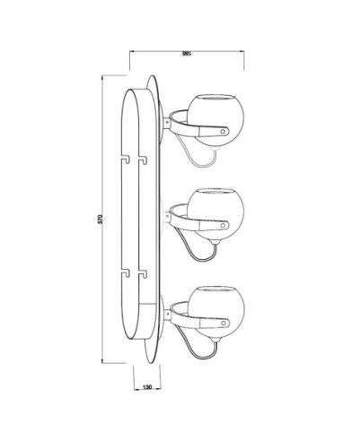 Plafonnier Led Centauri III chrome  - Deko Light Leluminaireled.com
