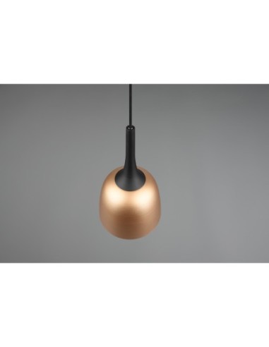 Suspension 3xE27, 40 W max , Laiton mat, Aluminium - Trio - Chiron