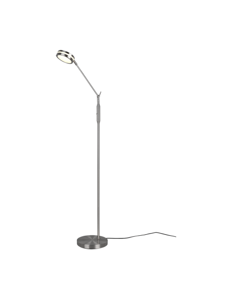 Trio Franklin – Lampadaire LED 6,5W, 650lm, lumière réglable, nickel mat