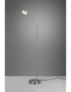 Trio Franklin – Lampadaire LED 6,5W, 650lm, lumière réglable, nickel mat 2