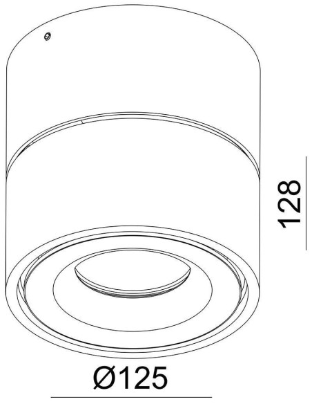 Plafonnier  applique Led design Uni II Max - Deko Light Leluminaireled.com