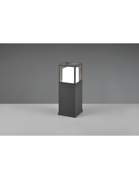 Trio Witham – Potelet LED 14,5W, anthracite, lumière variable, IP54