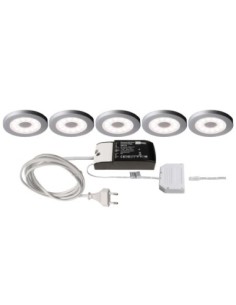 Kit 5 spots pour meuble cuisine et salle de bain Paty Round  - Deko Light Leluminaireled.com