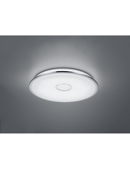 Trio Osaka – Plafonnier LED avec télécommande, 91,5W, lumière réglable 3000–5500K, Ø65 cm, fonction veilleuse