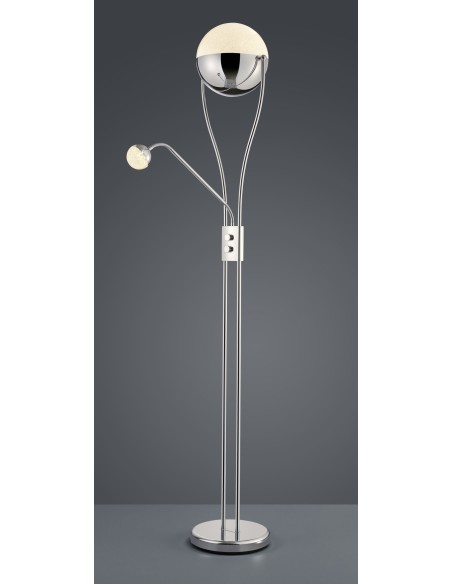 Trio Chris – Lampadaire LED 18W, 2000lm, 3000K, hauteur 180 cm, lumière chaude et moderne