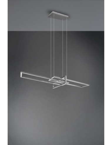 Suspension LED 34W 3000K 4200lm  nickel mat - Trio - Salinas