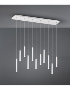 Trio Tubular – Suspension LED 11x2,8W, 350lm, 3000K, blanc mat, variateur SWITCH, design moderne et personnalisable 2