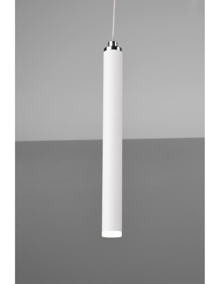 Suspension 11x LED 2,8W 350Lm 3000K, Blanc mat, avec variateur - Trio - Tubular