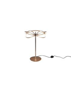 Trio Charivari – Lampe de table LED élégante, 26W, laiton mat, 2500 lm