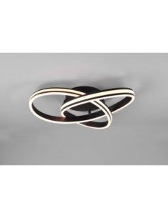 Trio Nuria – Plafonnier LED 58W, 7000 lm, 3 couleurs de lumière, design noir mat et variateur intégré 2