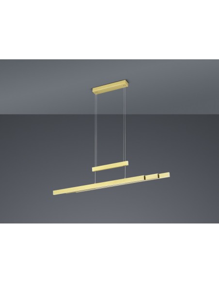 Trio Trajan - Suspension plafond design 45W 2700K-5000K avec LED SMD en Laiton Mat