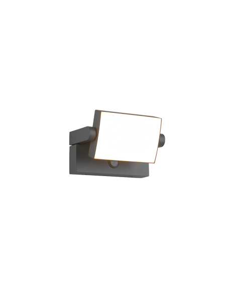 Trio Kansas - Applique Extérieure LED 10W 1000Lm 3000K Anthracite Détecteur Mouvement