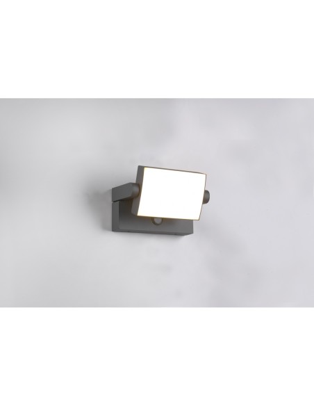 Trio Kansas - Applique LED 10W Détecteur Mouvement 1000Lm 3000K Anthracite