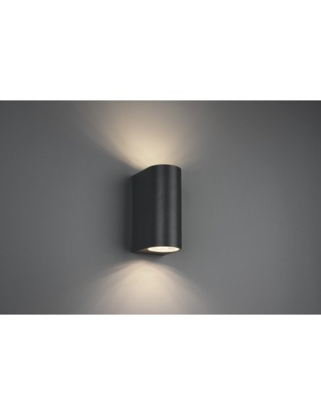 Trio Roya - Applique murale 2xGU10 Éclairage vers le haut et bas Anthracite