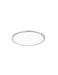 Trio Phoenix - Plafonnier LED 31W 3600lm Ø62 cm plastique blanc nickel mat