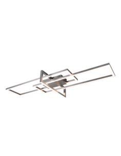 Trio Salinas - Plafonnier LED 34W 3900lm 3000K 100×40 cm nickel mat design élégant