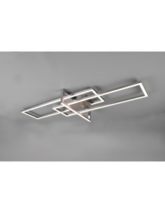 Trio Salinas - Plafonnier LED 34W 3900lm 3000K 100×40 cm nickel mat design élégant 2