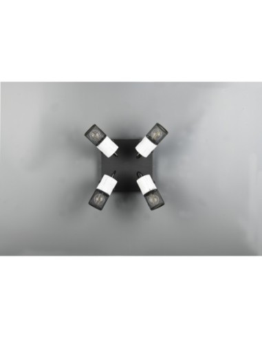 Plafonnier 4 Spots 4xE14, max. 40W, 22 x 22 x 19,5 cm intérieur | Trio