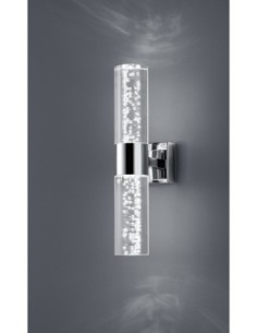 Trio Bolsa - Applique murale LED chromée avec effet bulle, IP44 2