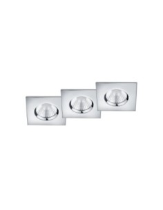 Spot encastré Led 3x5,5W SMD 3000K 345lm chromé - Trio - Zagros 2