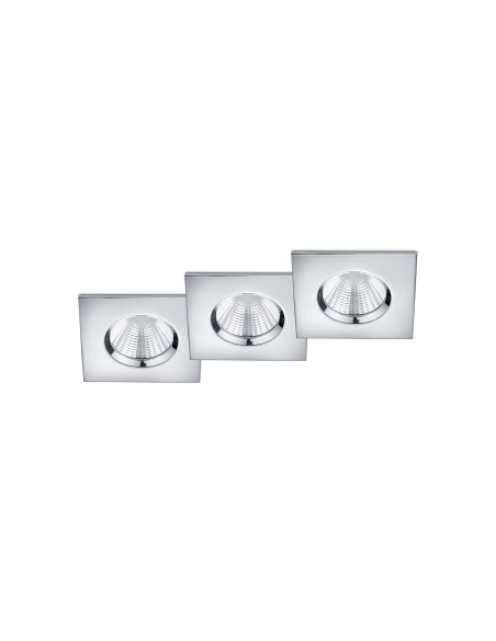 Spot encastré Led 3x5,5W SMD 3000K 345lm chromé intérieur | Trio