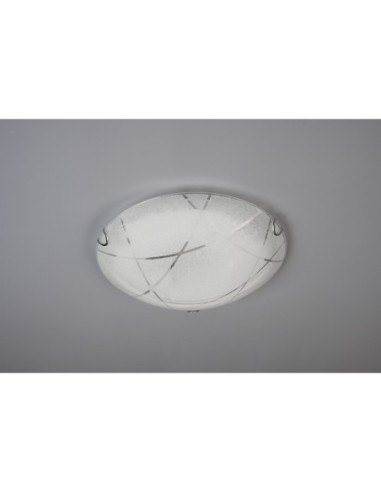 Plafonnier Led 1xE27, max. 40W, Verre Blanc - Trio - Sandrina