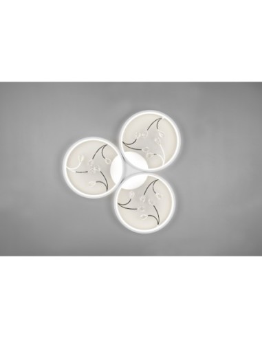 Plafonnier Groovy 30 W trio blanc mat