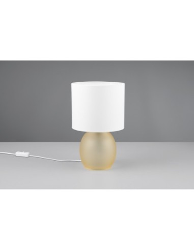 Lampe de table Led 1xE14, max. 10W, Blanc, Ambre intérieur | Trio