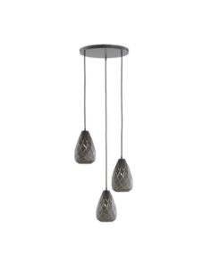 Suspension Led 3xE27, max. 42W, Anthracite, IP20 - Trio - Onyx
