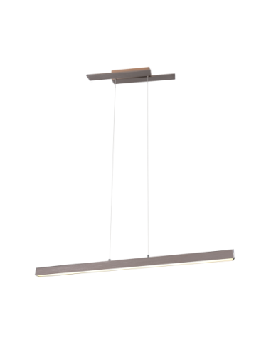 Suspension Led SMD 44W, 4400lm, 3000K, Nickel mat, IP20 - Trio - Belfast