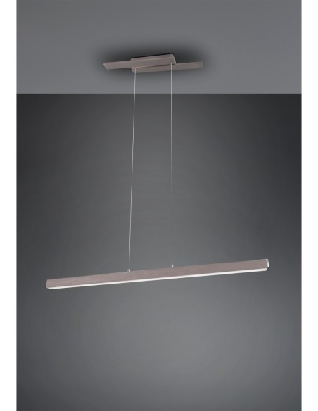 Suspension Led SMD 44W, 4400lm, 3000K, Nickel mat, IP20 - Trio - Belfast