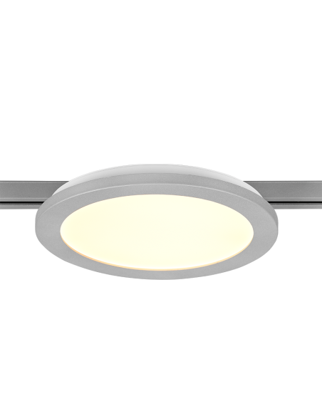 Plafonnier LED SMD 13W, 1400lm, 3000K, Titane - Trio - DUOline