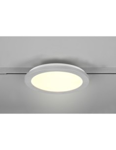 Plafonnier LED SMD 13W, 1400lm, 3000K, Titane - Trio - DUOline 2