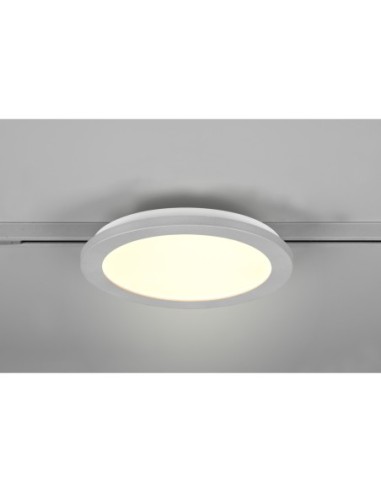 Plafonnier LED SMD 13W, 1400lm, 3000K, Titane - Trio - DUOline