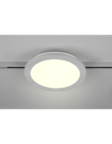 Plafonnier LED SMD 13W, 1400lm, 3000K, Titane - Trio - DUOline