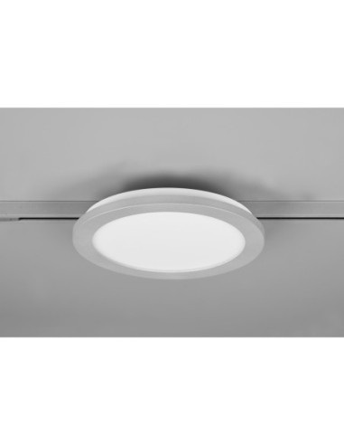 Plafonnier LED SMD 13W, 1400lm, 3000K, Titane - Trio - DUOline