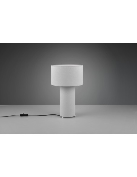 Lampe de table 2xE27 max. 10W, Tissu Gris Ultimate - Trio - Bale
