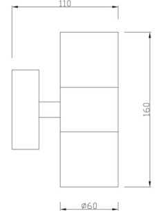 Applique extérieure inox Zilly Up & Down - Deko Light Leluminaireled.com 2