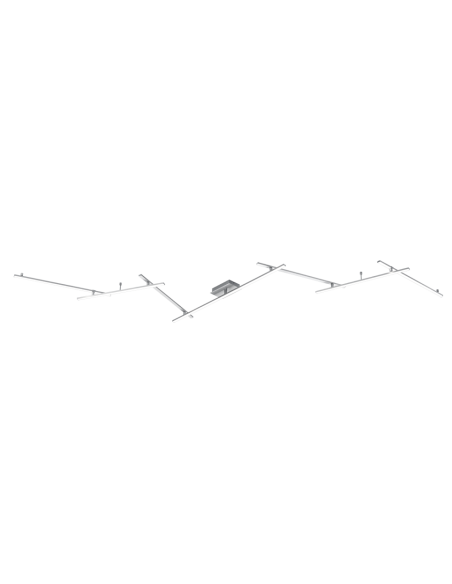 Plafonnier LED 28W, SMD, Nickel mat - Trio - Indira
