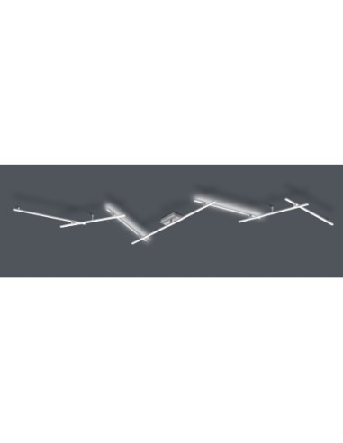 Plafonnier LED 28W, SMD, Nickel mat - Trio - Indira