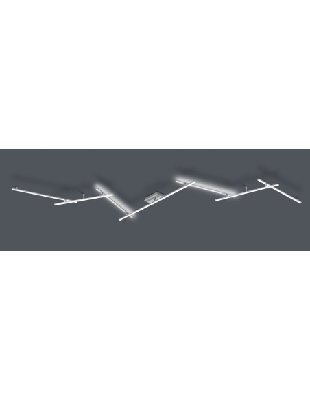 Plafonnier LED 28W, SMD, Nickel mat - Trio - Indira