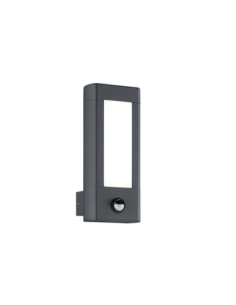 Trio Rhine – Applique murale LED anthracite 2x4,5W avec détecteur de mouvement IP54