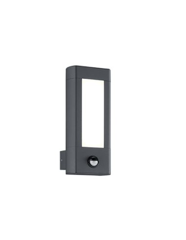 Trio Rhine – Applique murale LED anthracite 2x4,5W avec détecteur de mouvement IP54
